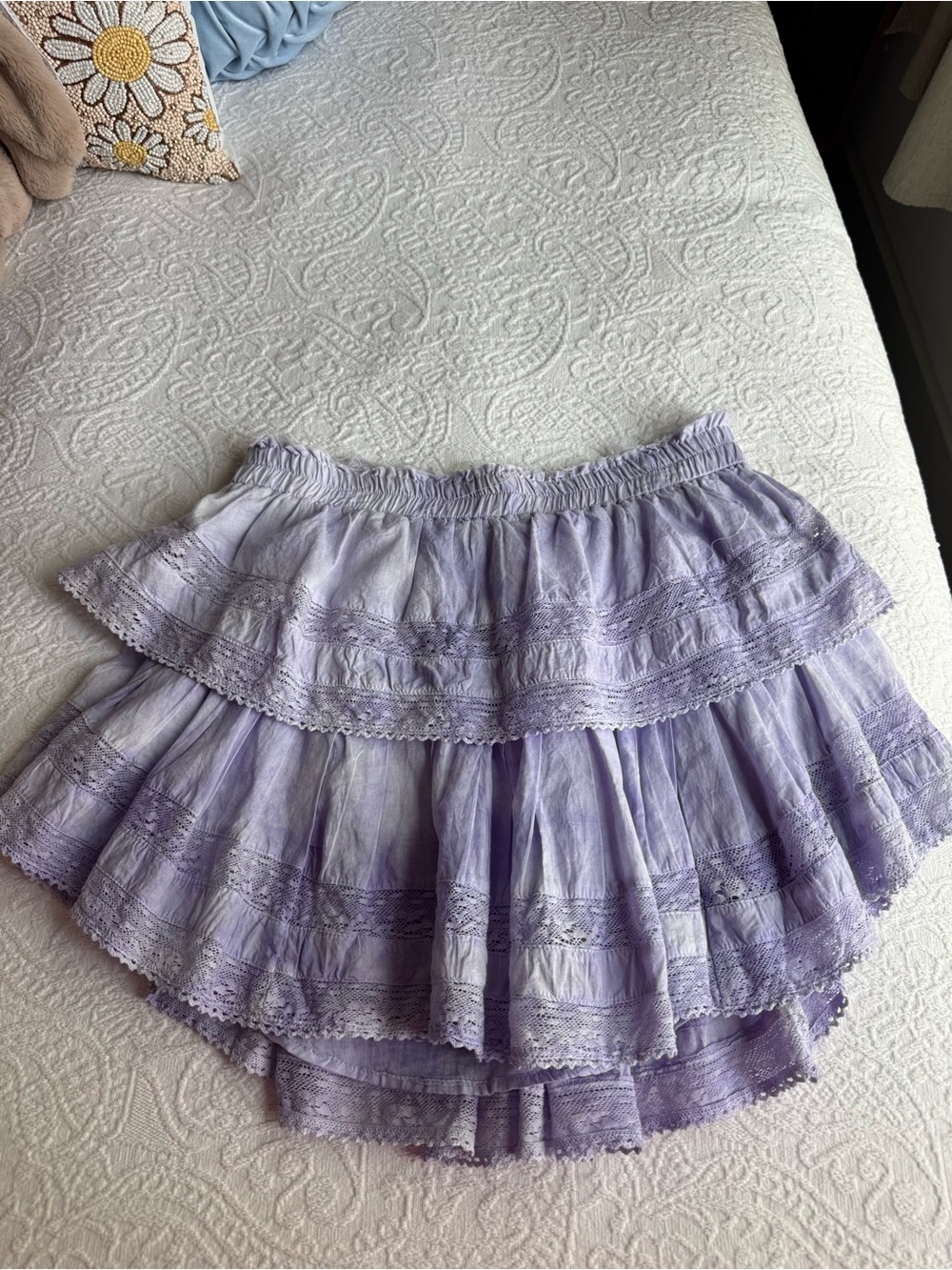 LoveShackFancy Ruffle Mini Herritage Skirt